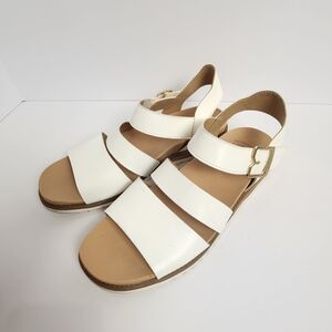 Dr. Scholl's White Strappy Slingback Sandals